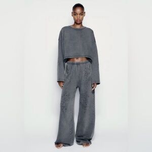 Zara suit (sweatshirt and pants)